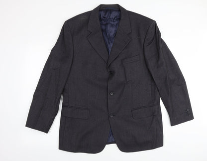 Mens UK Size 42 Wolsey Regular Blue Suit Jacket