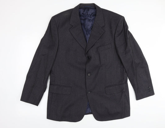 Mens UK Size 42 Wolsey Regular Blue Suit Jacket