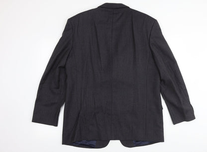 Mens UK Size 42 Wolsey Regular Blue Suit Jacket