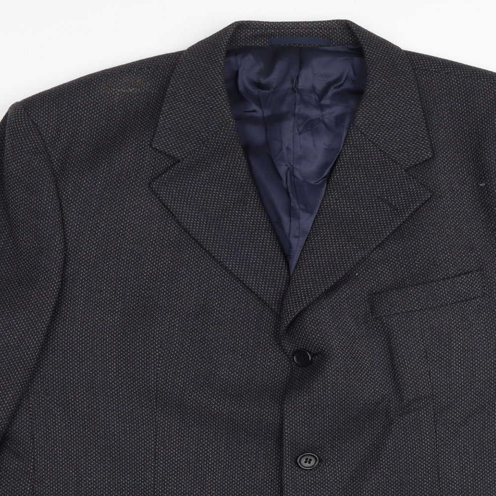 Mens UK Size 42 Wolsey Regular Blue Suit Jacket