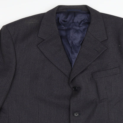 Mens UK Size 42 Wolsey Regular Blue Suit Jacket