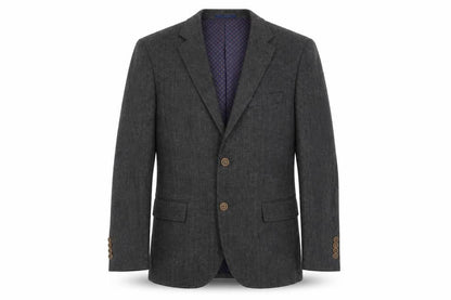 Mens UK Size 40 Boston Crew Regular Grey Suit Jacket