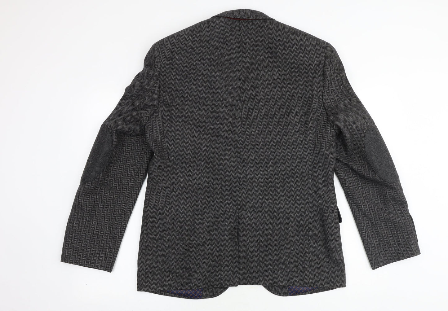 Mens UK Size 40 Boston Crew Regular Grey Suit Jacket