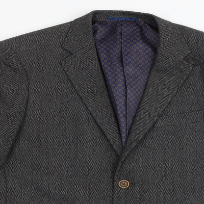 Mens UK Size 40 Boston Crew Regular Grey Suit Jacket