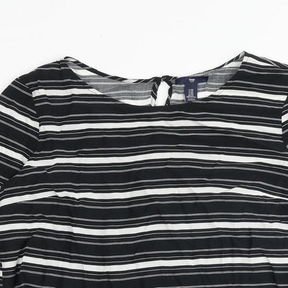 Womens UK Size XS Gap Black Basic Blouse