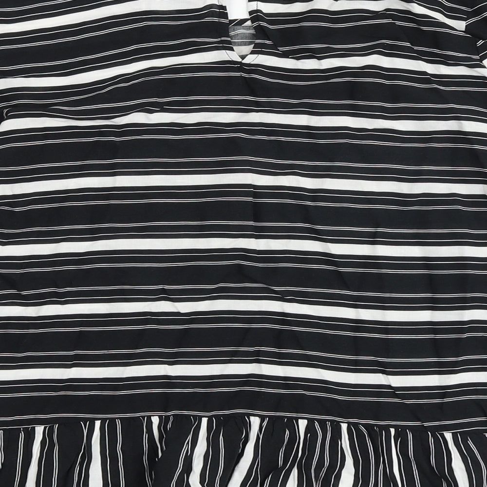 Womens UK Size XS Gap Black Basic Blouse