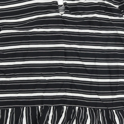 Womens UK Size XS Gap Black Basic Blouse