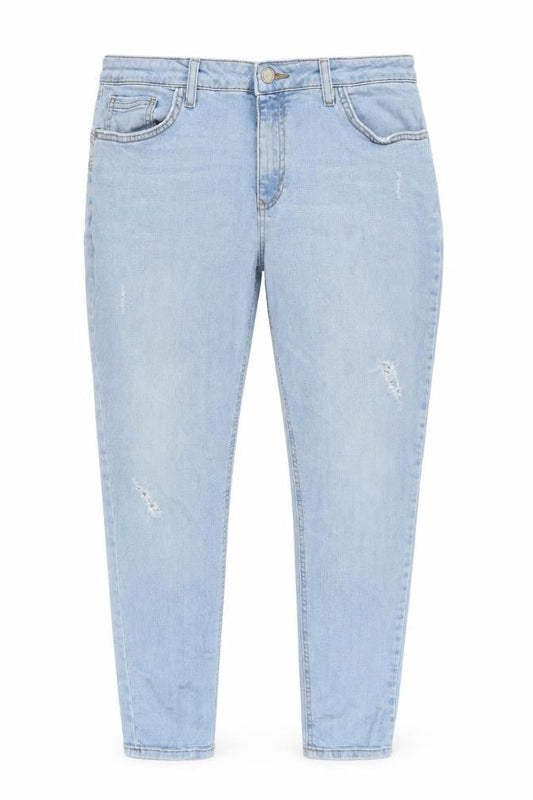 Womens UK Size 34 in F&F Regular Fit Tapered Blue Jeans