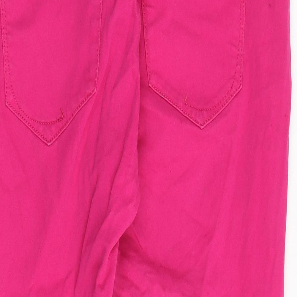 EDC Womens Pink Cotton Cropped Jeans Size 32 in Regular Zip