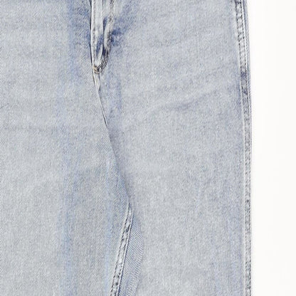 Hollister Womens Blue Cotton Mom Jeans Size 27 in Regular Zip