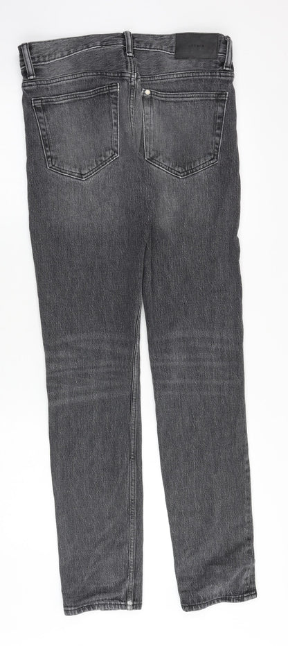 H&M Mens Grey Cotton Skinny Jeans Size 29 in Regular Zip