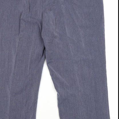 Classic Womens Grey Polyester Trousers Size 22 L22 in Regular