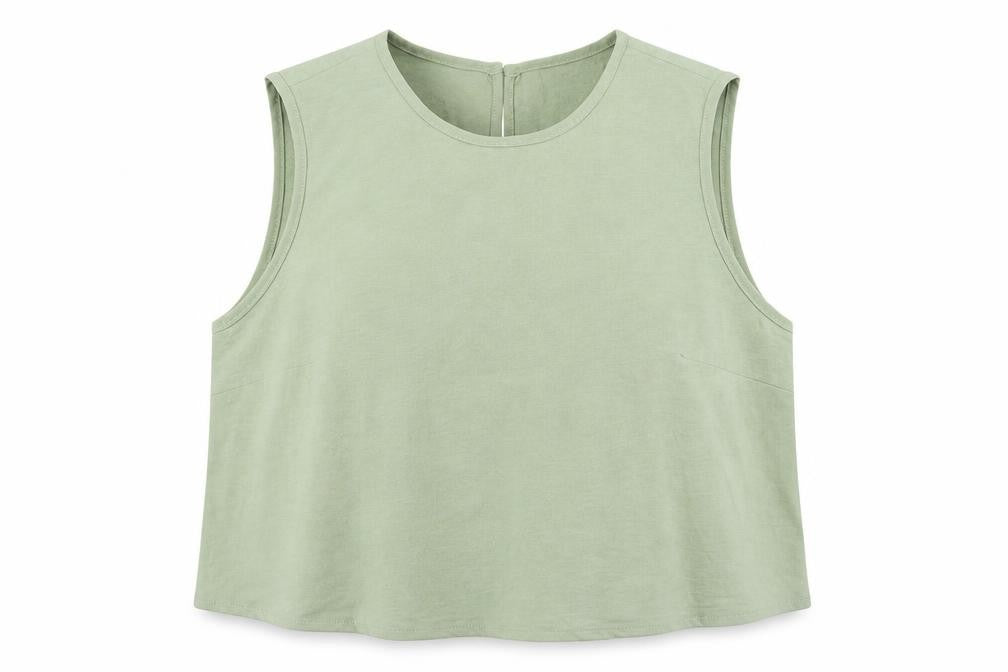 Womens UK Size XL SheIn Green Basic Tank