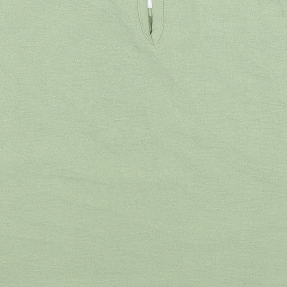 SheIn Womens Green Polyester Basic Tank Size XL Round Neck