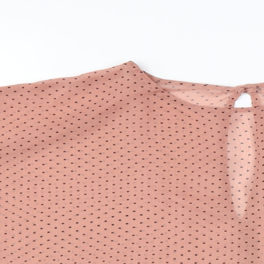 Womens UK Size 14 ASOS Pink Basic Blouse