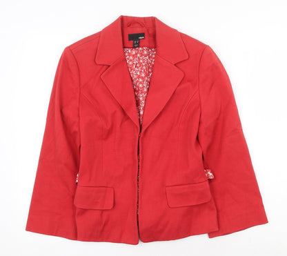 Womens UK Size 12 H&M Red Jacket