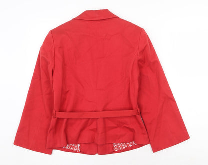 Womens UK Size 12 H&M Red Jacket