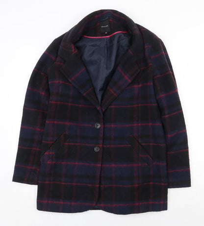 Womens UK Size 10 New Look Blue Pea Coat
