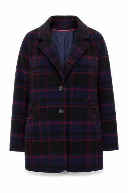 Womens UK Size 10 New Look Blue Pea Coat