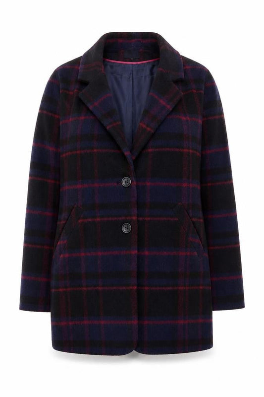 Womens UK Size 10 New Look Blue Pea Coat
