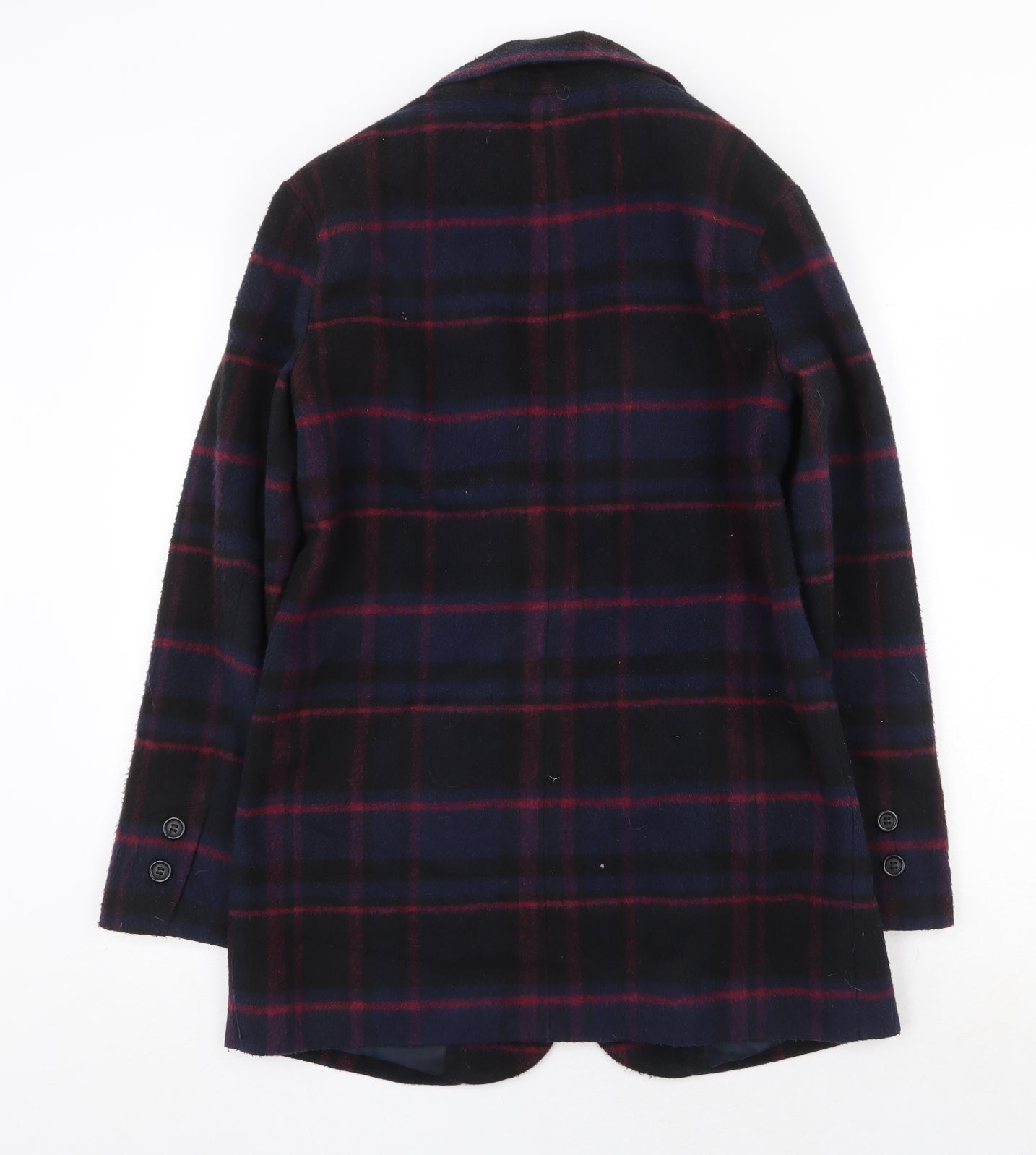Womens UK Size 10 New Look Blue Pea Coat