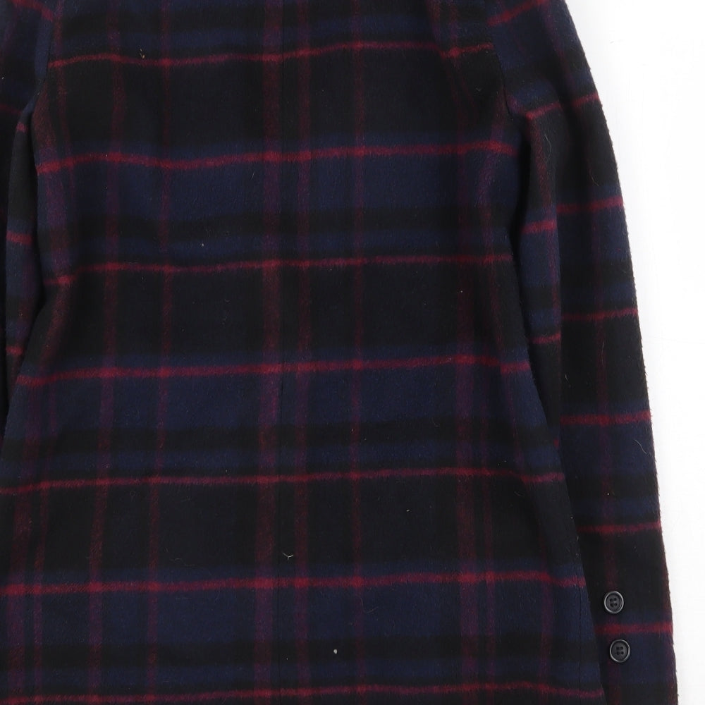 Womens UK Size 10 New Look Blue Pea Coat