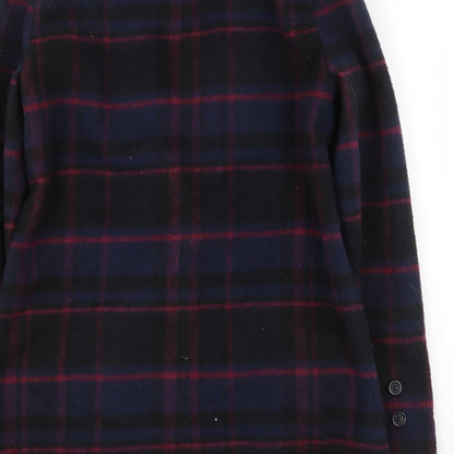 Womens UK Size 10 New Look Blue Pea Coat
