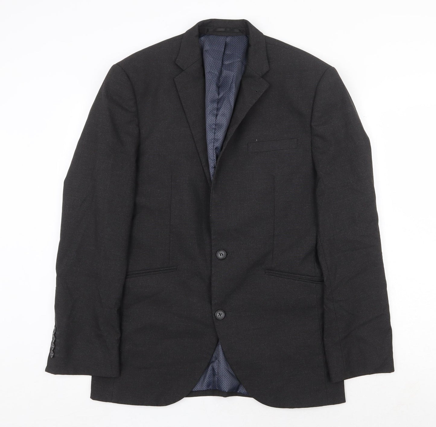 Mens UK Size 36 Brook Taverner Regular Grey Suit Jacket