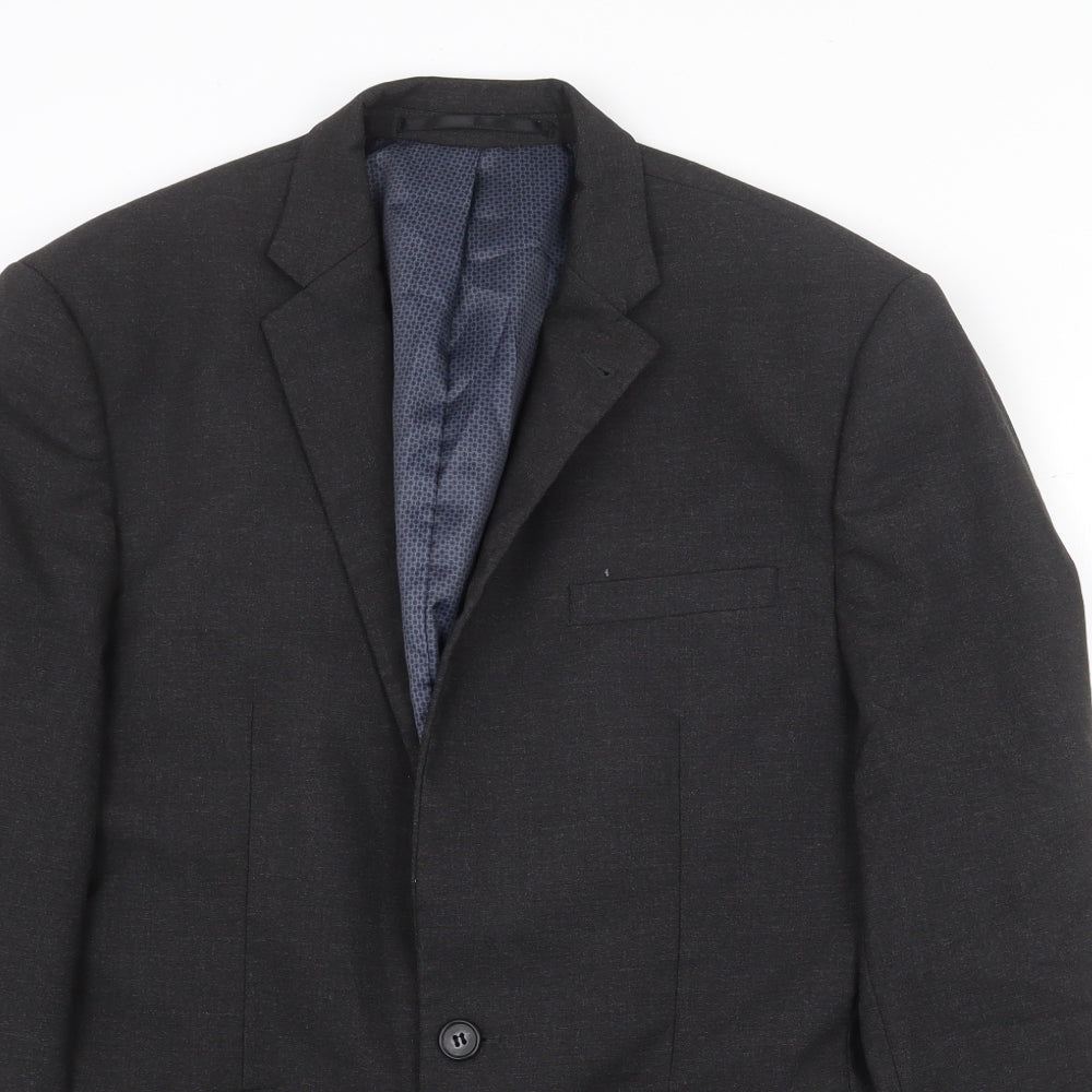 Mens UK Size 36 Brook Taverner Regular Grey Suit Jacket