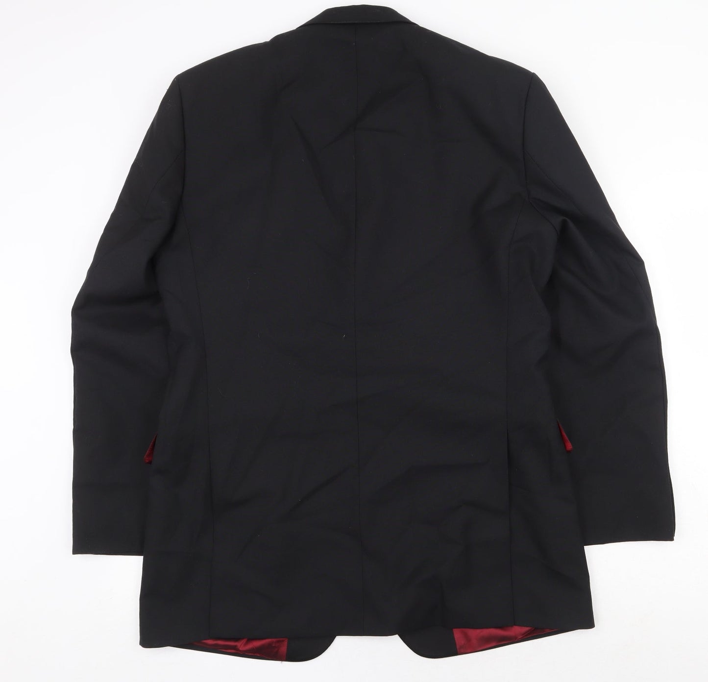 charlton gr Mens Black Wool Jacket Suit Jacket Size 42 Regular