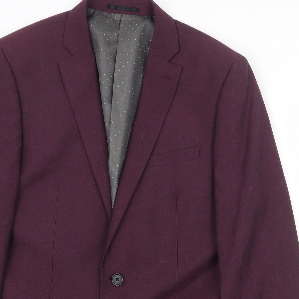Mens UK Size 40 NEXT Regular Purple Suit Jacket