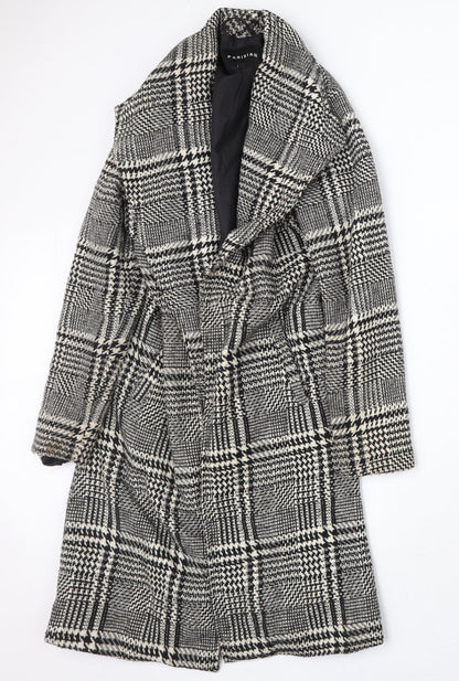 Womens UK Size 6 Parisian Grey Overcoat