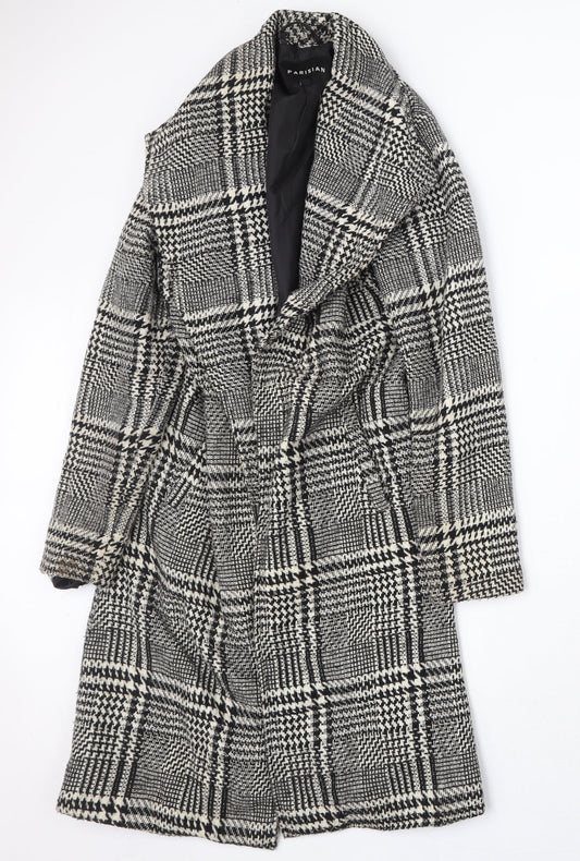 Womens UK Size 6 Parisian Grey Overcoat