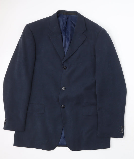 Mens UK Size 40 Marks and Spencer Regular Blue Suit Jacket