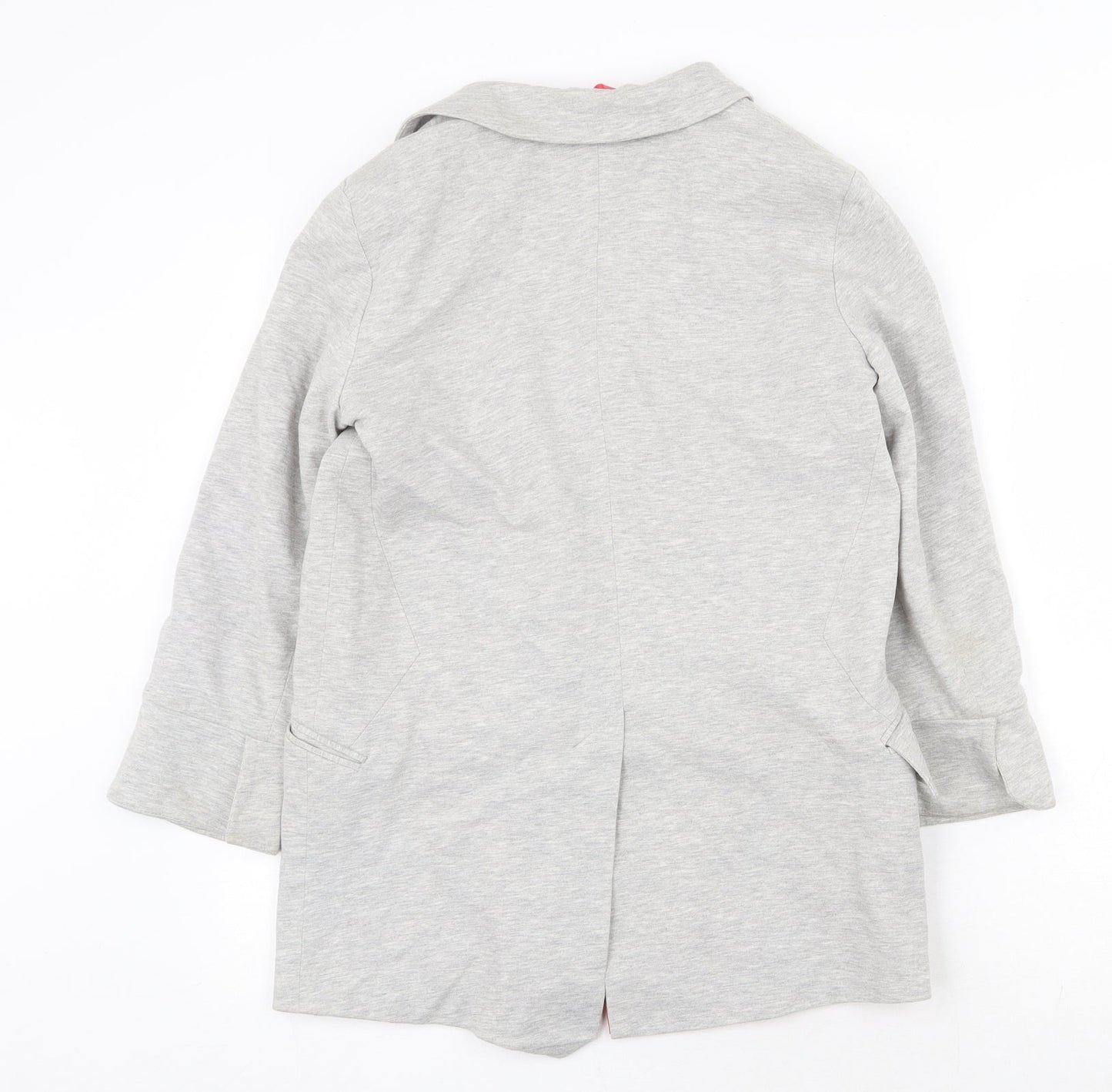 Topshop Womens Grey Jacket Size 10 Button