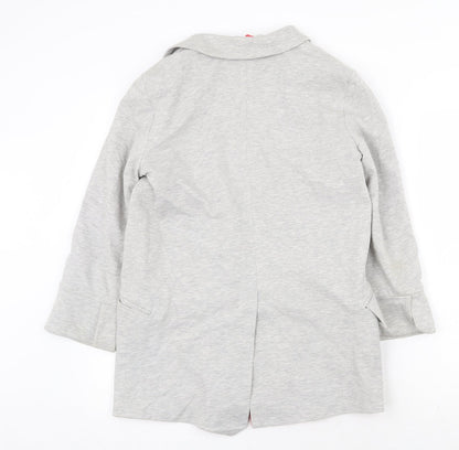 Topshop Womens Grey Jacket Size 10 Button