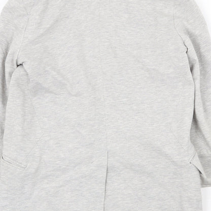 Topshop Womens Grey Jacket Size 10 Button