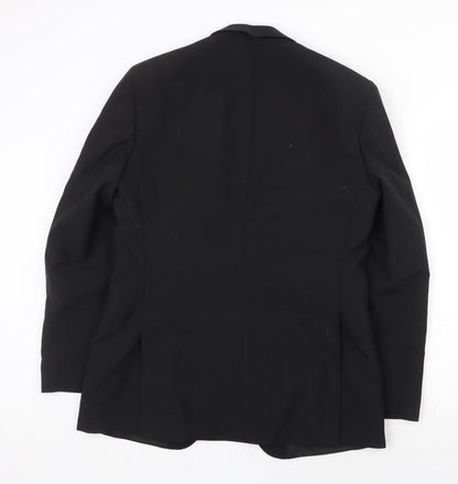 Mens UK Size 40 Classic Regular Black Suit Jacket