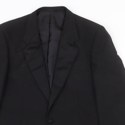 Mens UK Size 40 Classic Regular Black Suit Jacket
