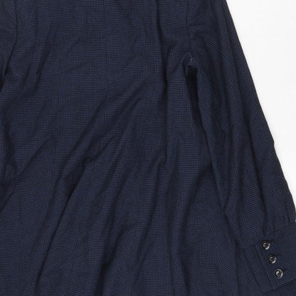Womens UK Size 12 Topshop Blue Overcoat