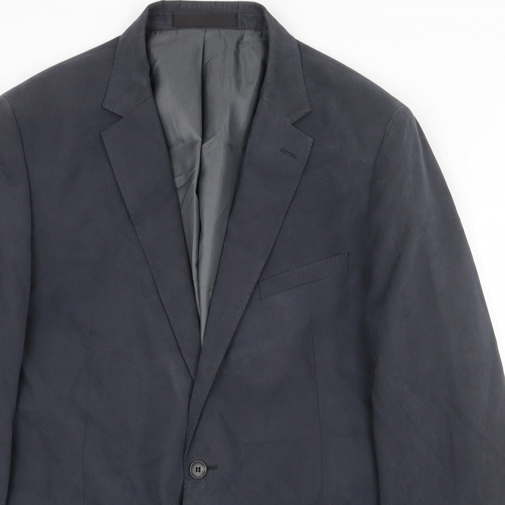 Mens UK Size 44 Marks and Spencer Regular Blue Suit Jacket