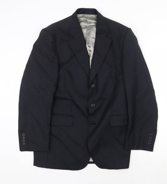 Mens UK Size 38 Preworn Regular Blue Suit Jacket
