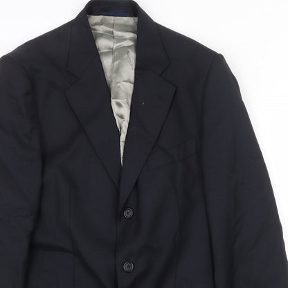 Mens UK Size 38 Preworn Regular Blue Suit Jacket