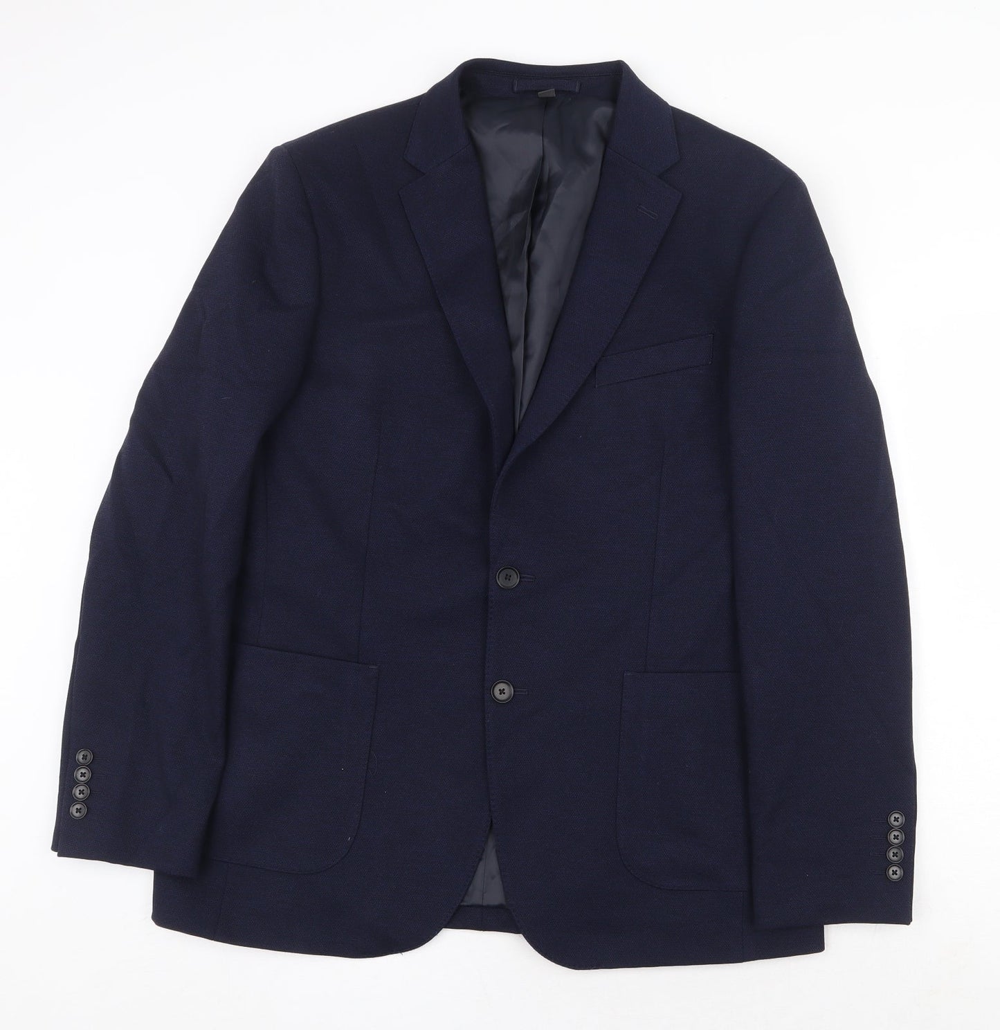 Mens UK Size 42 Marks and Spencer Regular Blue Suit Jacket
