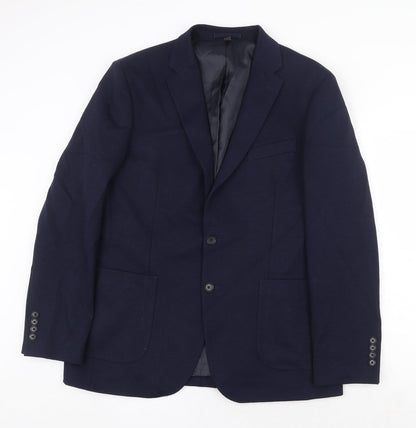 Mens UK Size 42 Marks and Spencer Regular Blue Suit Jacket