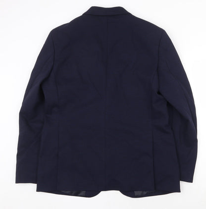 Mens UK Size 42 Marks and Spencer Regular Blue Suit Jacket