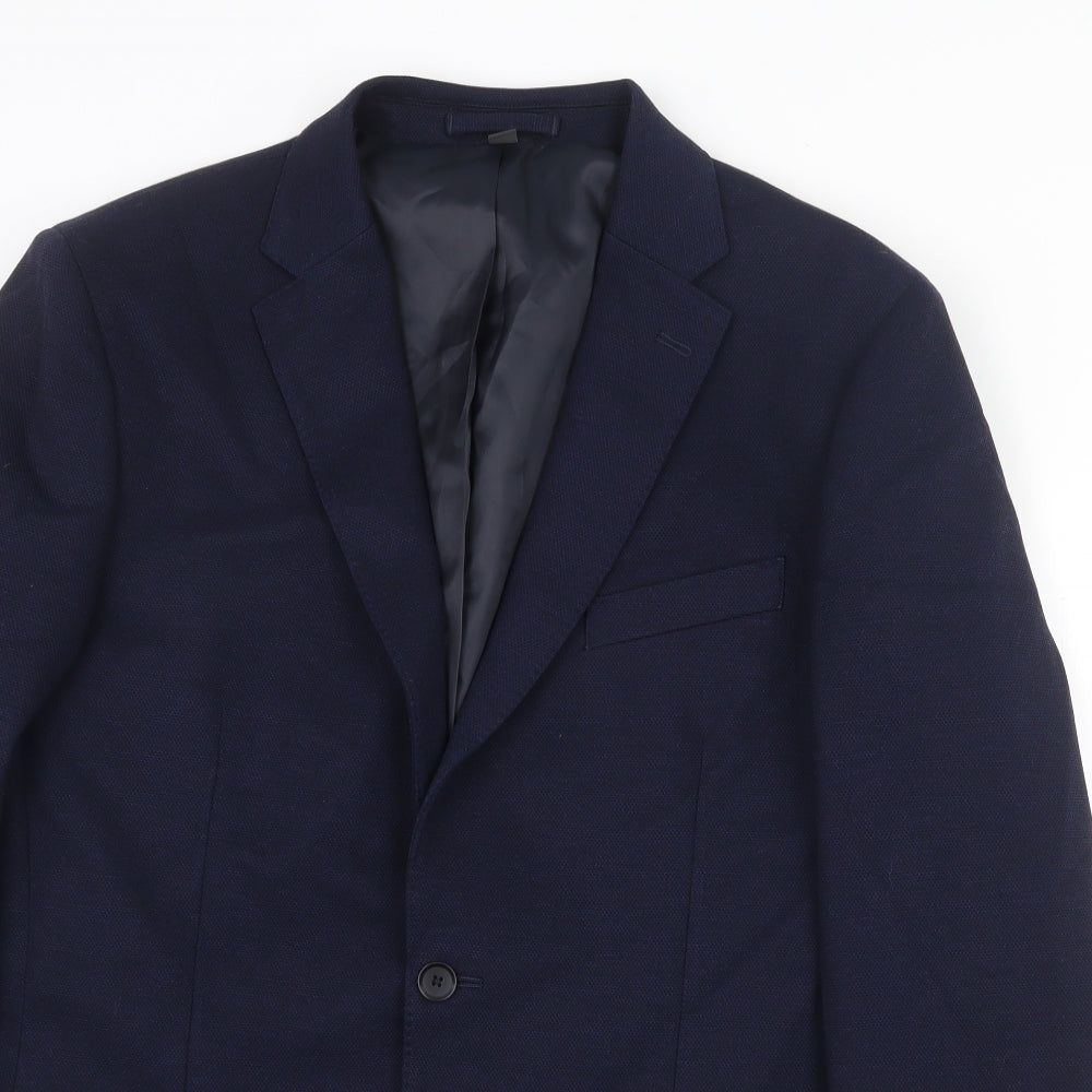 Mens UK Size 42 Marks and Spencer Regular Blue Suit Jacket