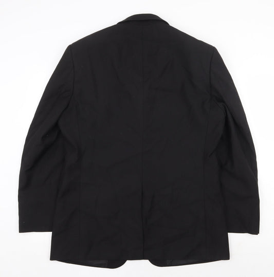 Mens UK Size 40 Greenwoods Regular Black Suit Jacket