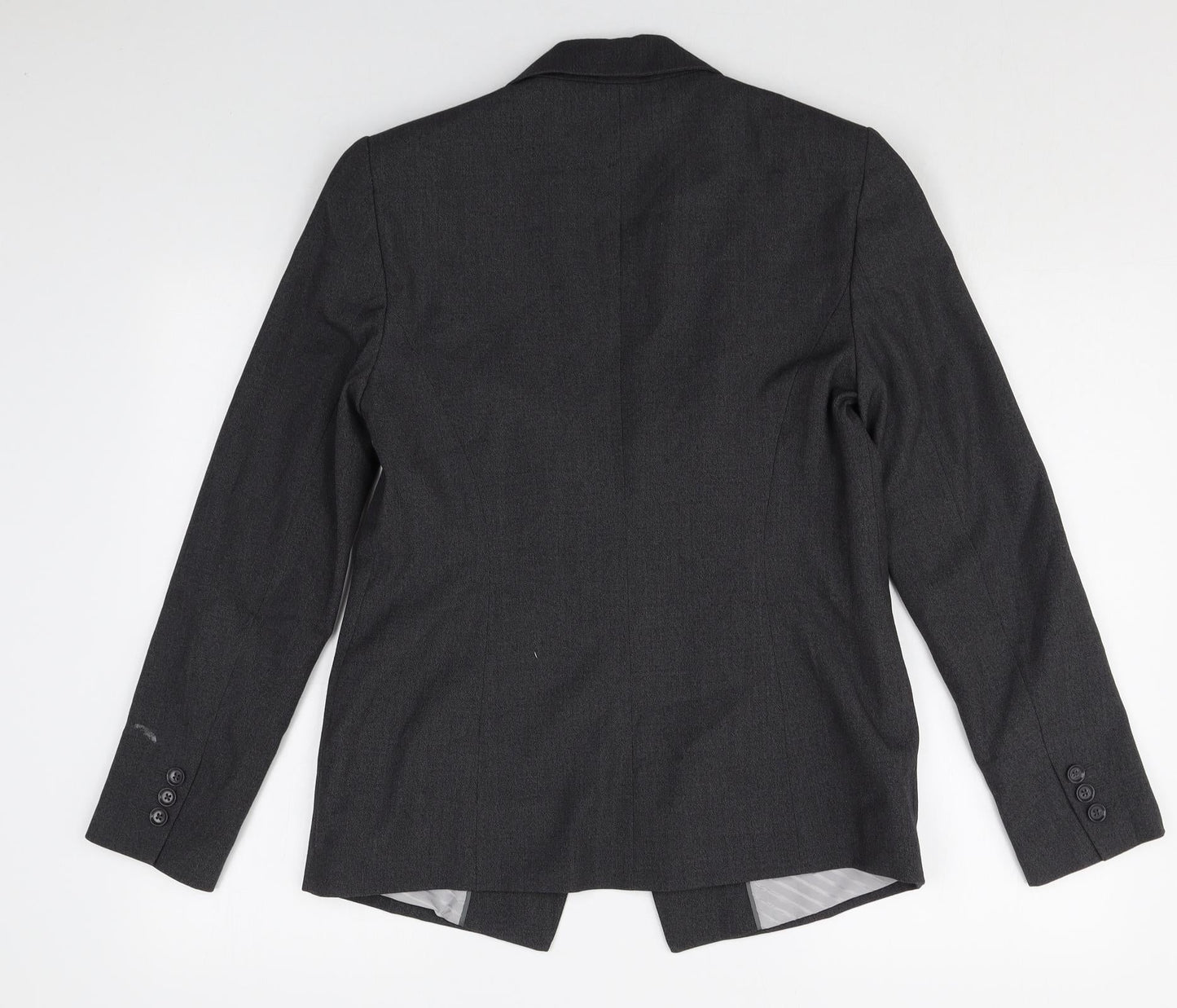 Marks and Spencer Womens Grey Polyester Jacket Suit Jacket Size 12