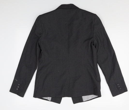 Marks and Spencer Womens Grey Polyester Jacket Suit Jacket Size 12